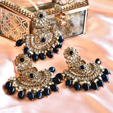 Piya Jarkan Earrings Black - The Pashm